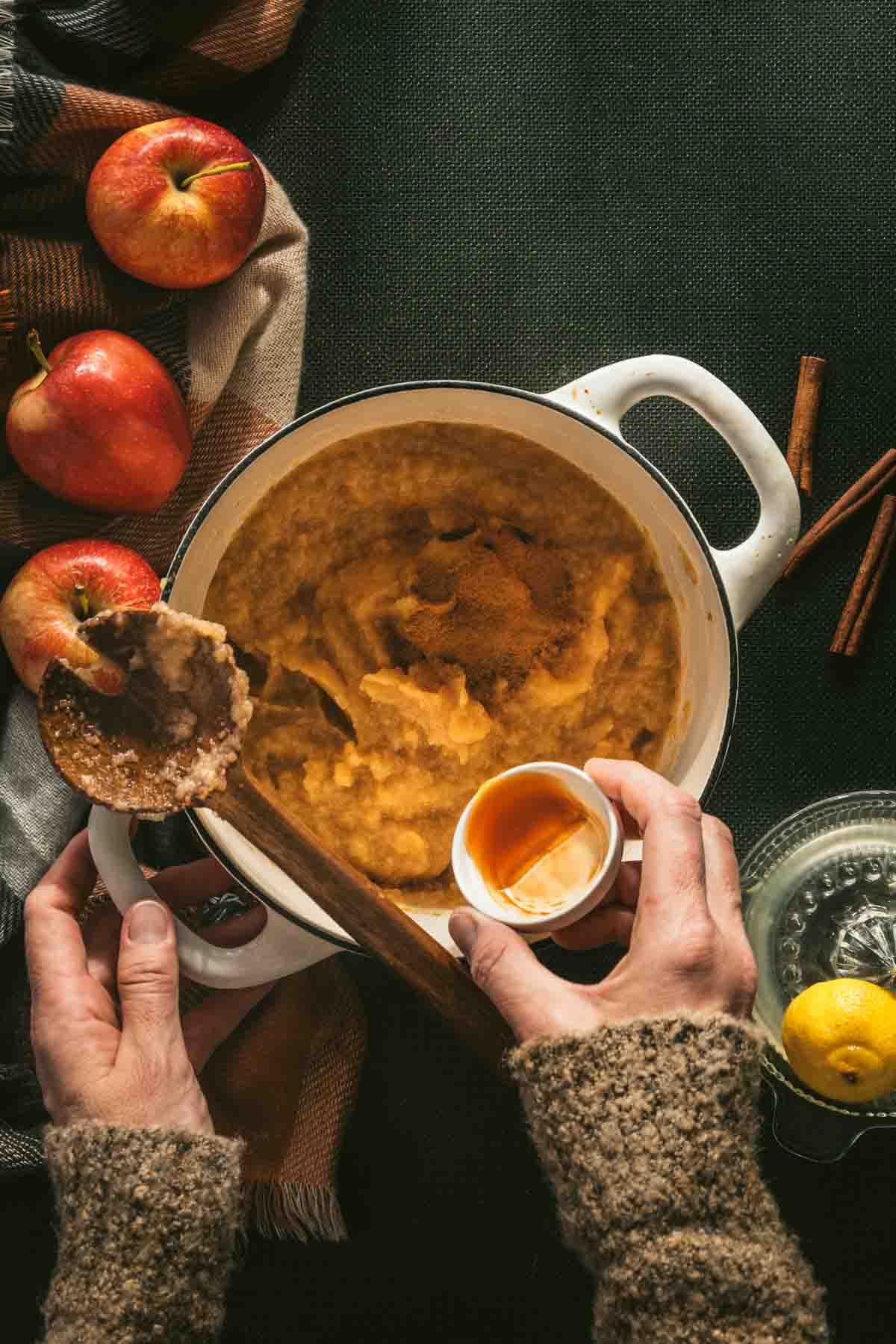 adding vanilla to apple butter