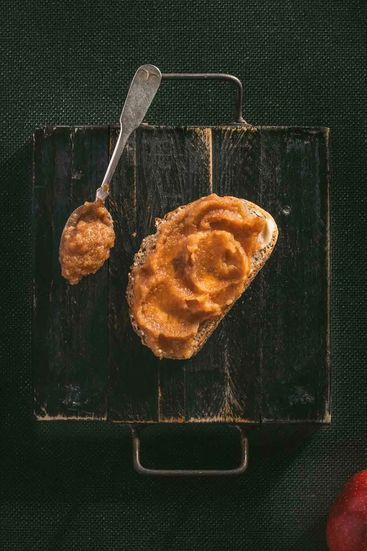 toast with apple butter