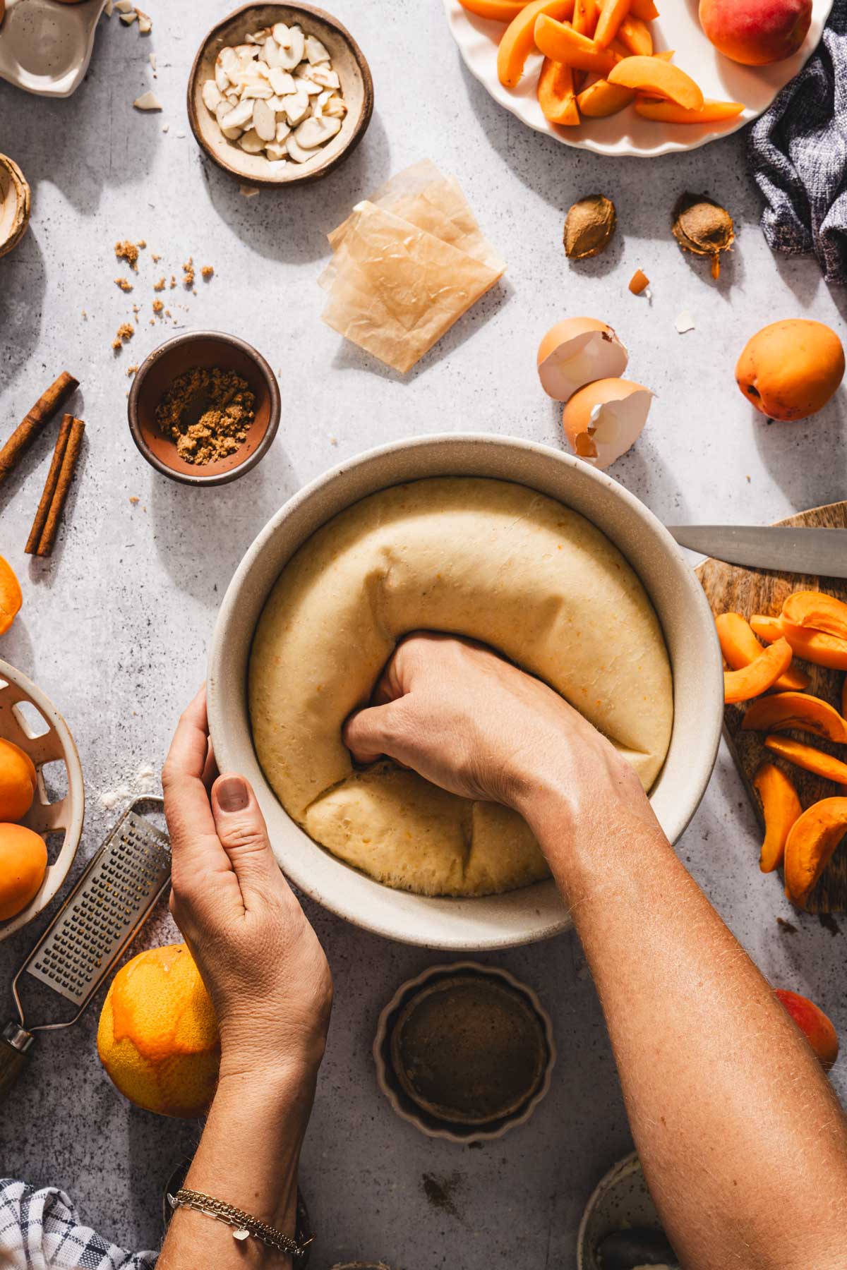 hands in frame punching the doug
