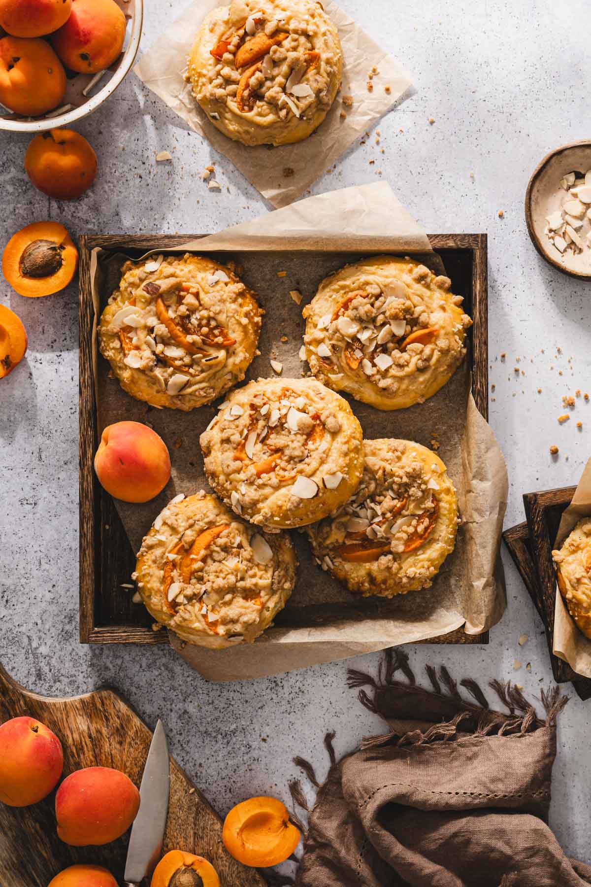 close up of sweet buns