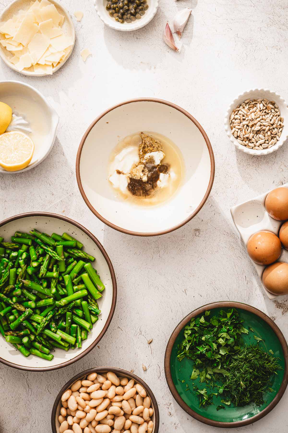 medium bowl with ing for the dressing