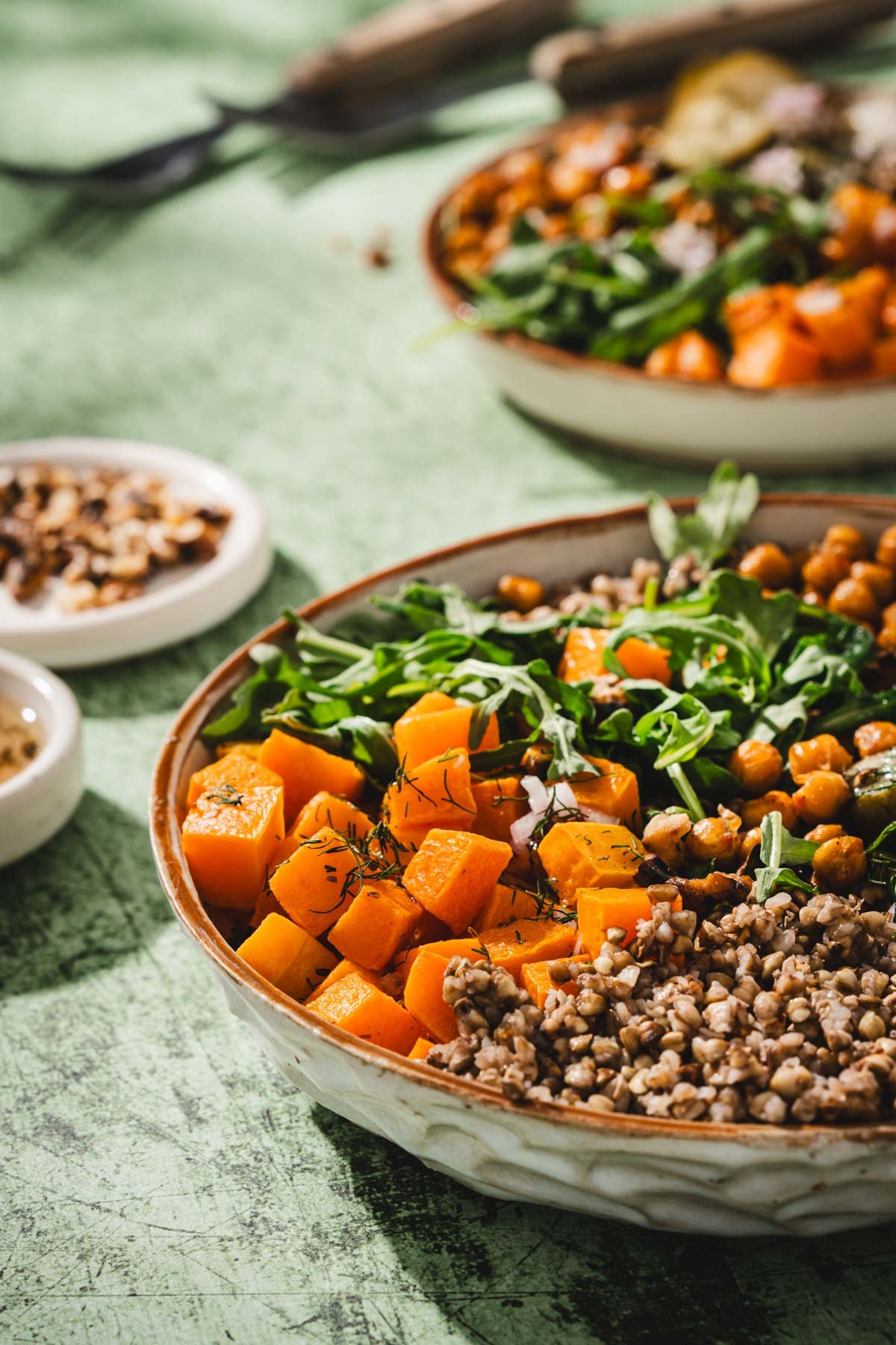 side view of buckwheat squash bowl