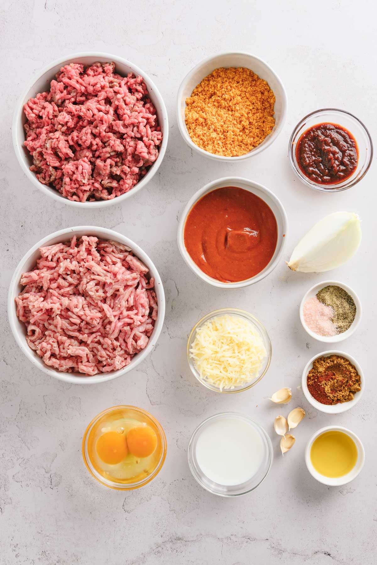 ingredients for bbq meatballs