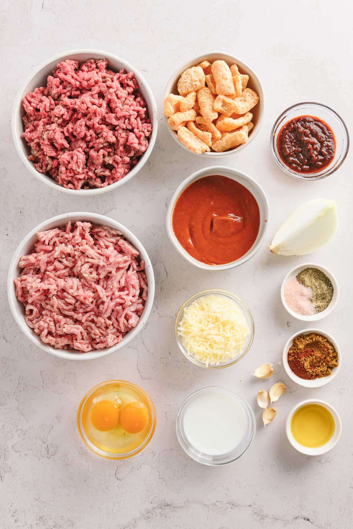 ingredients for bbq meatballs