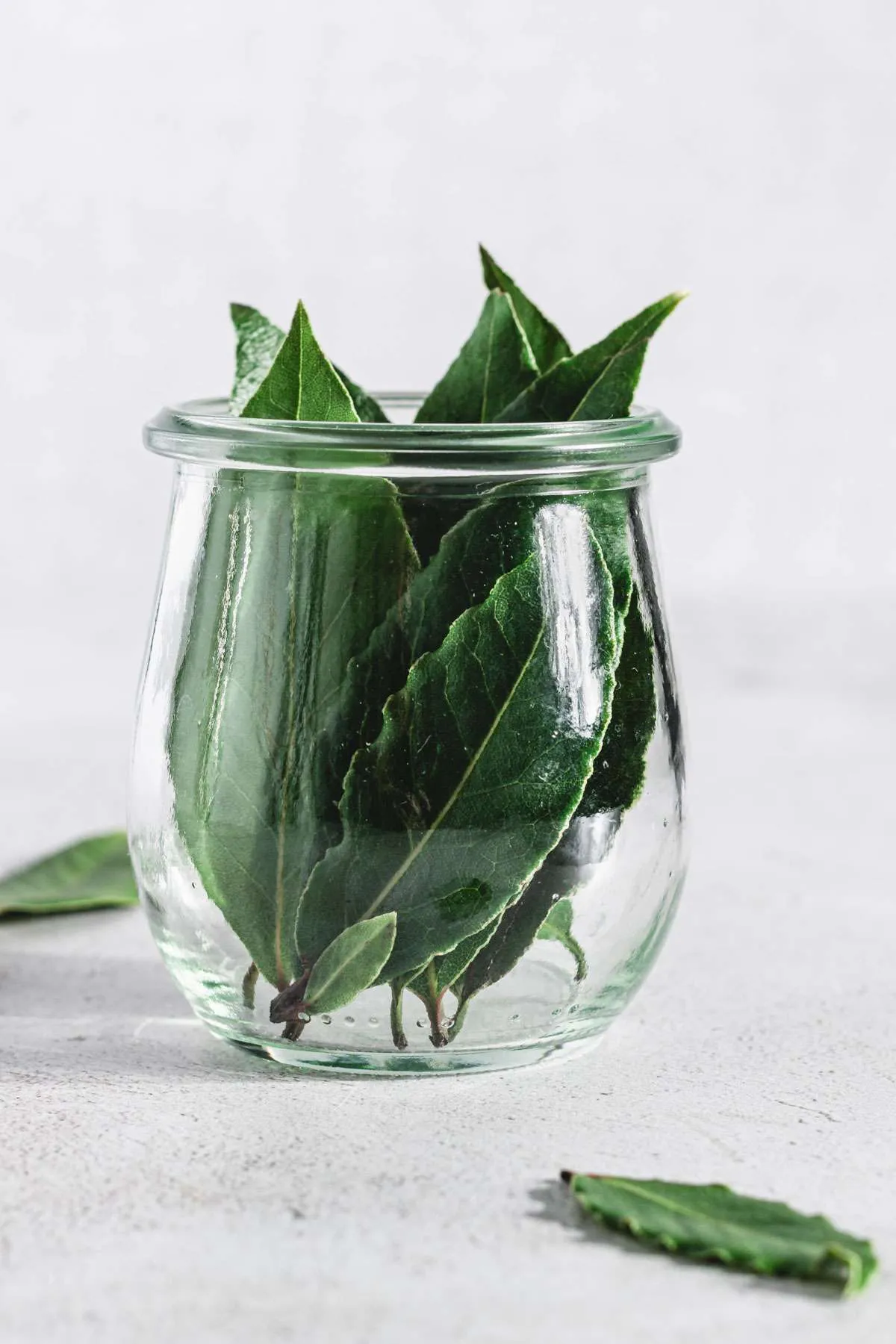 bay leaves in a jar