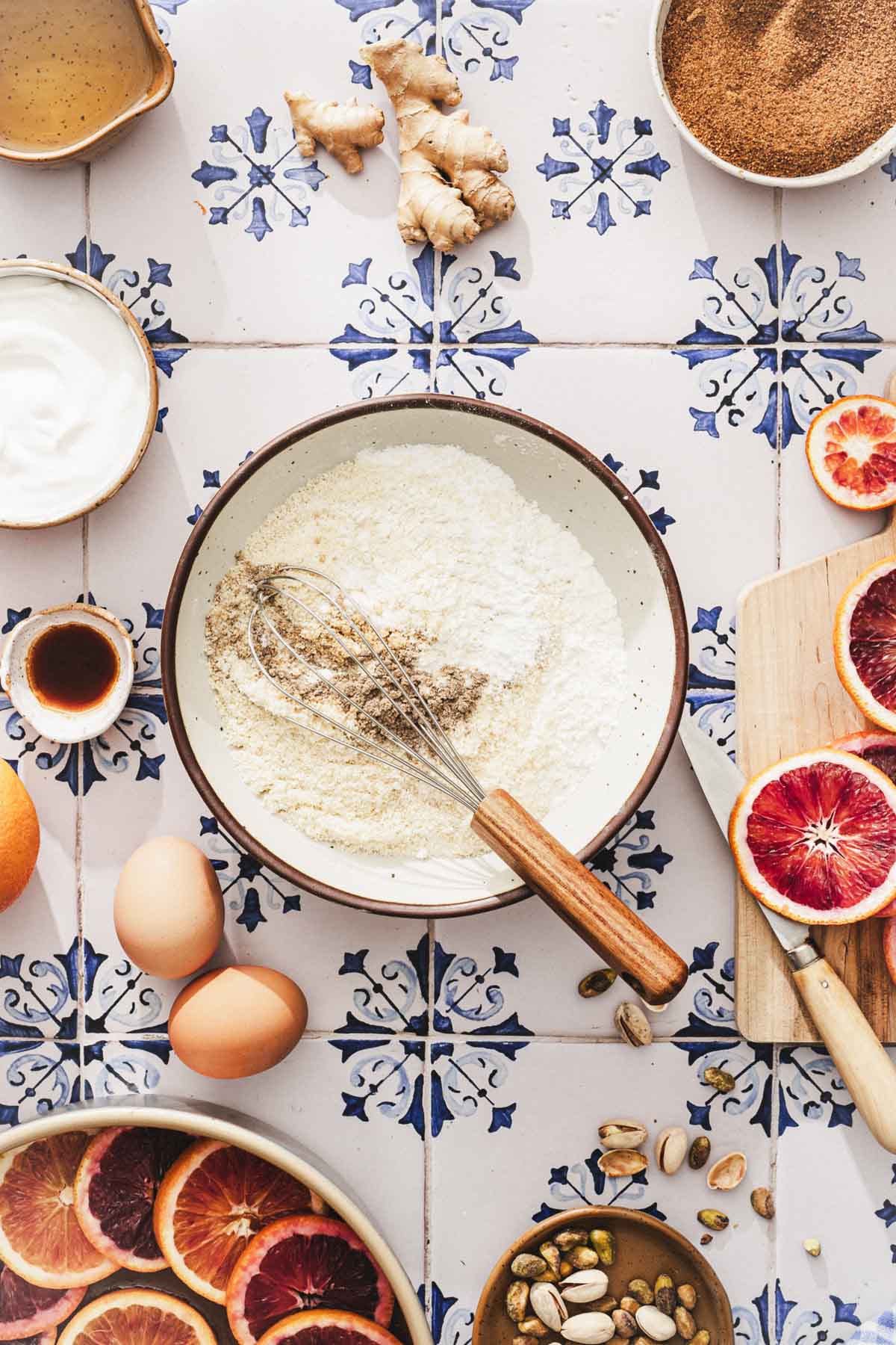 mixing bowl wiht dry ing