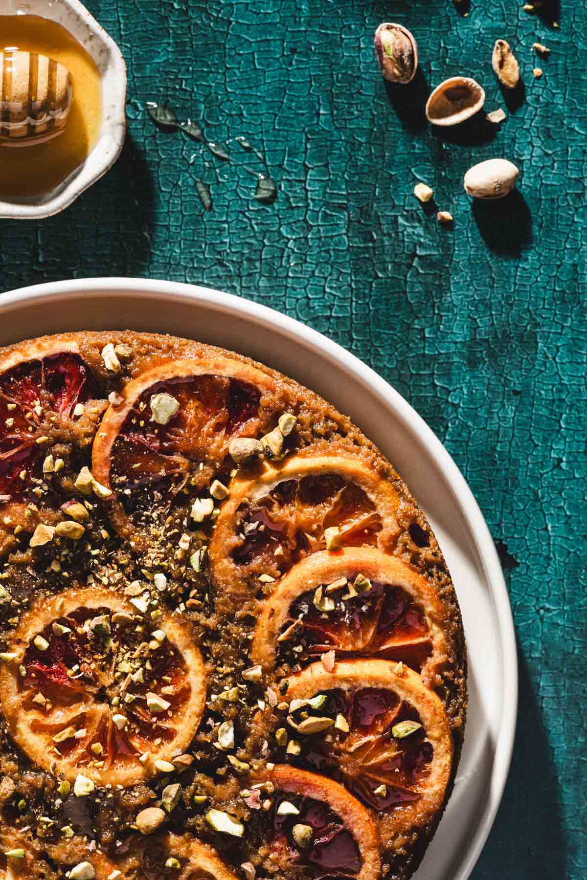 close up of the cake