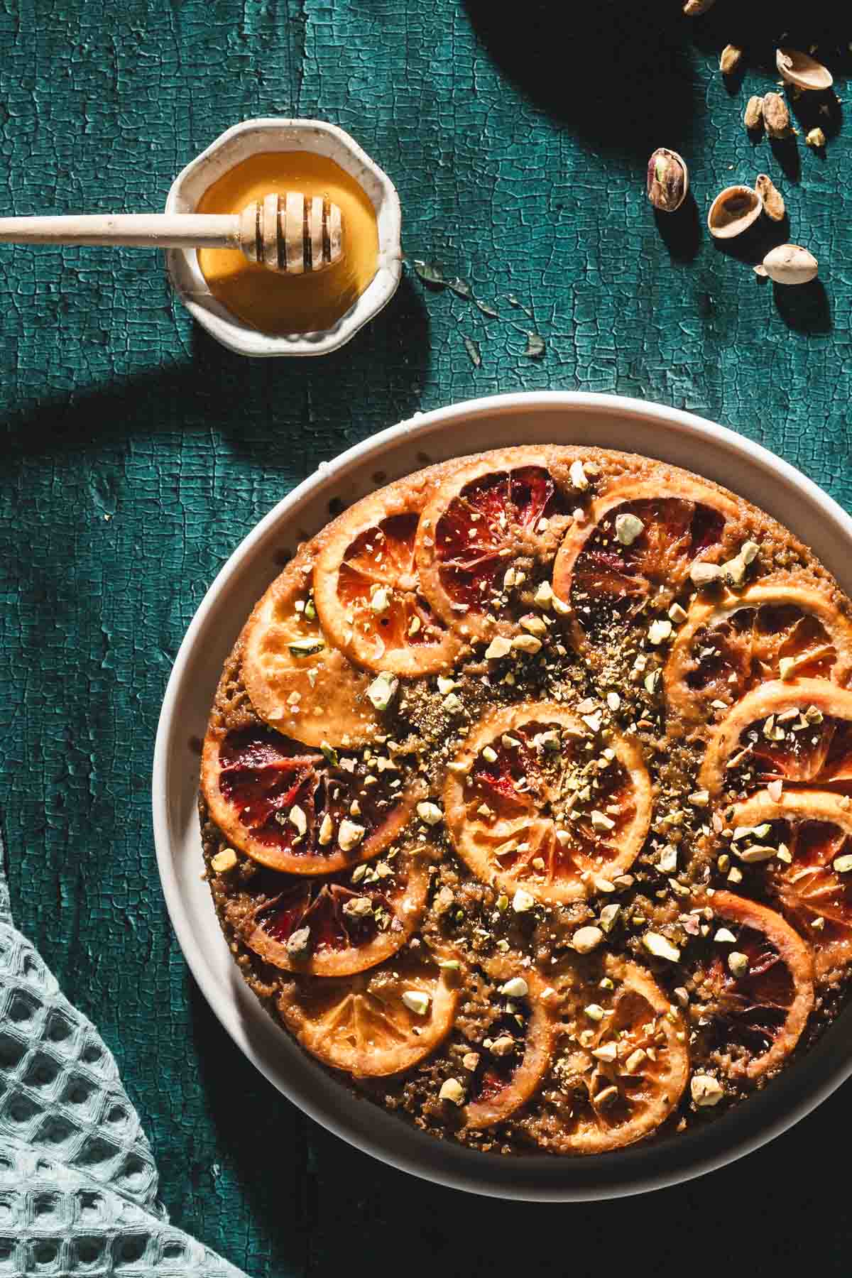 top view of the cake