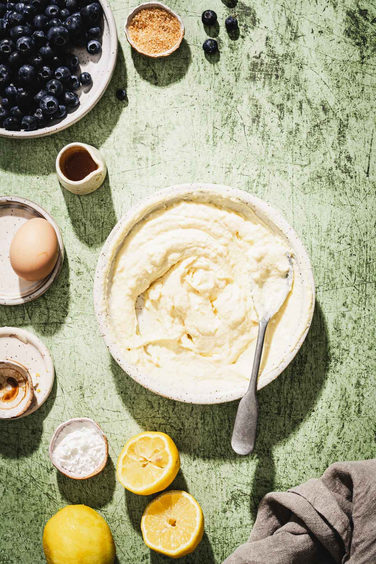 bowl with ricotta filling
