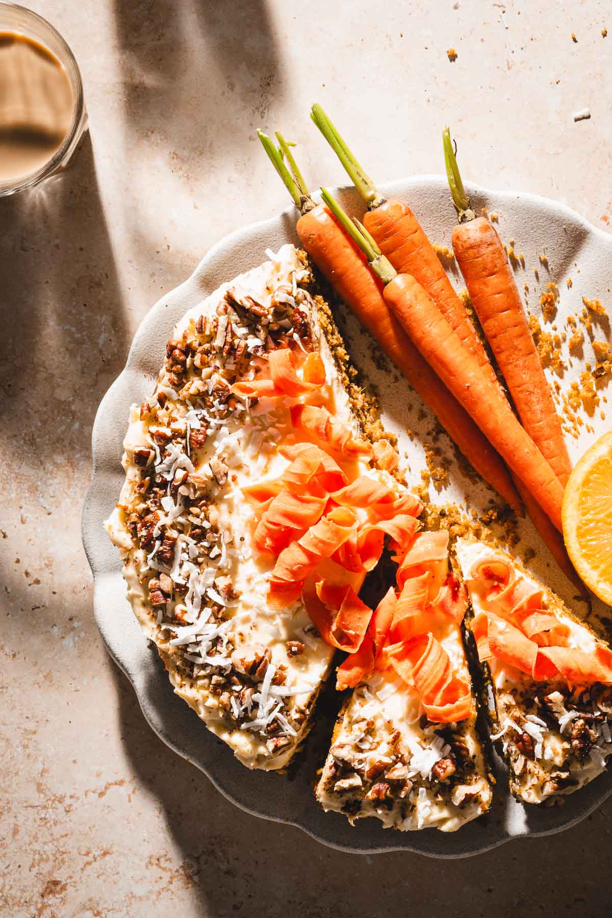 close up of a cake on the plate
