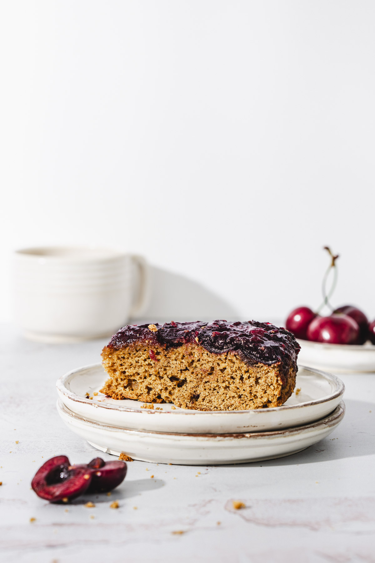 slice of cake on a plate
