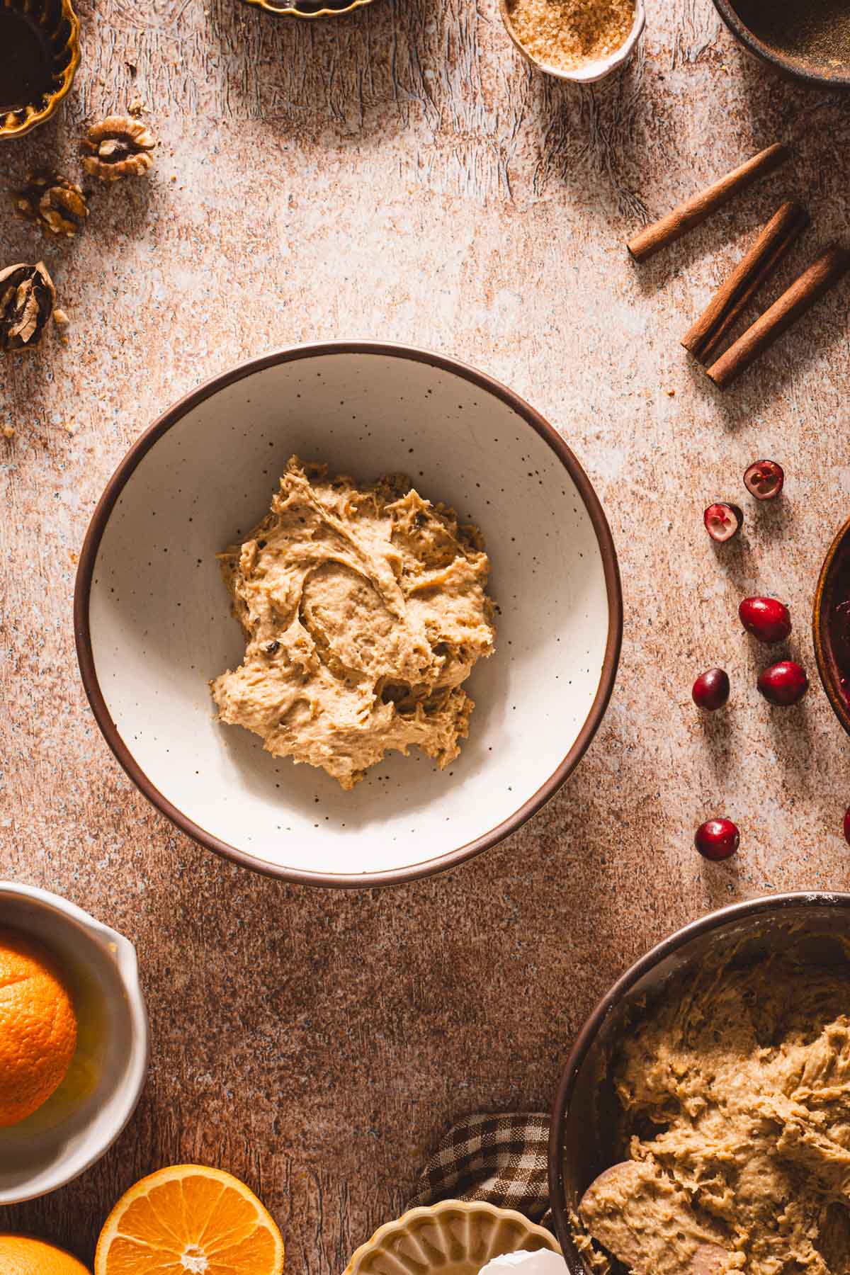 small bwolwith part of the batter