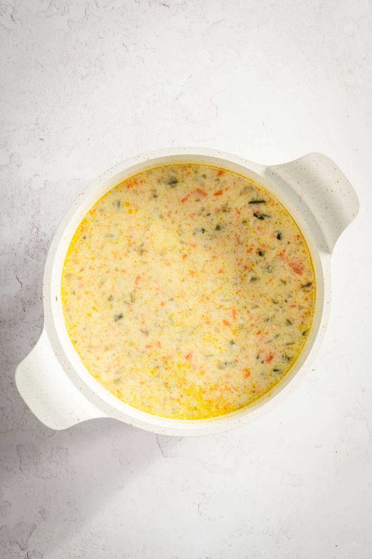 large stock pot creamed dill pickle soup