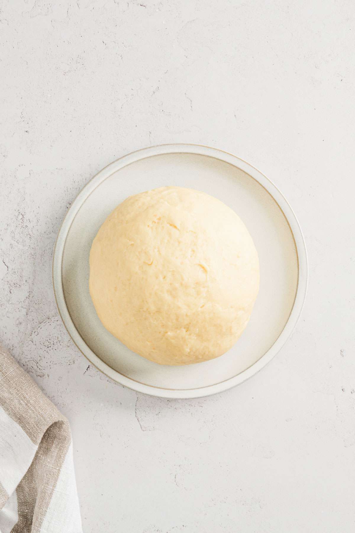 pierogi dough on a plate