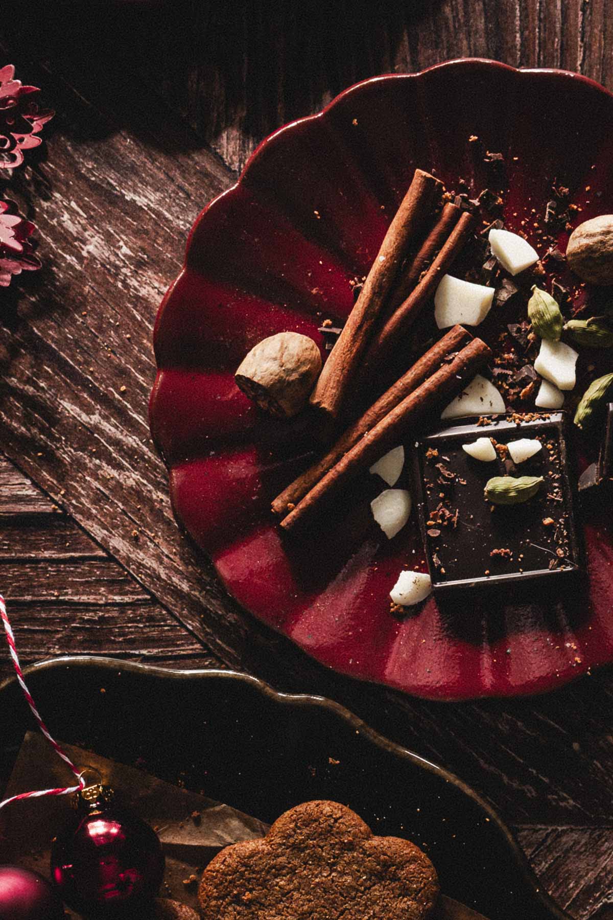 various spices on a plate