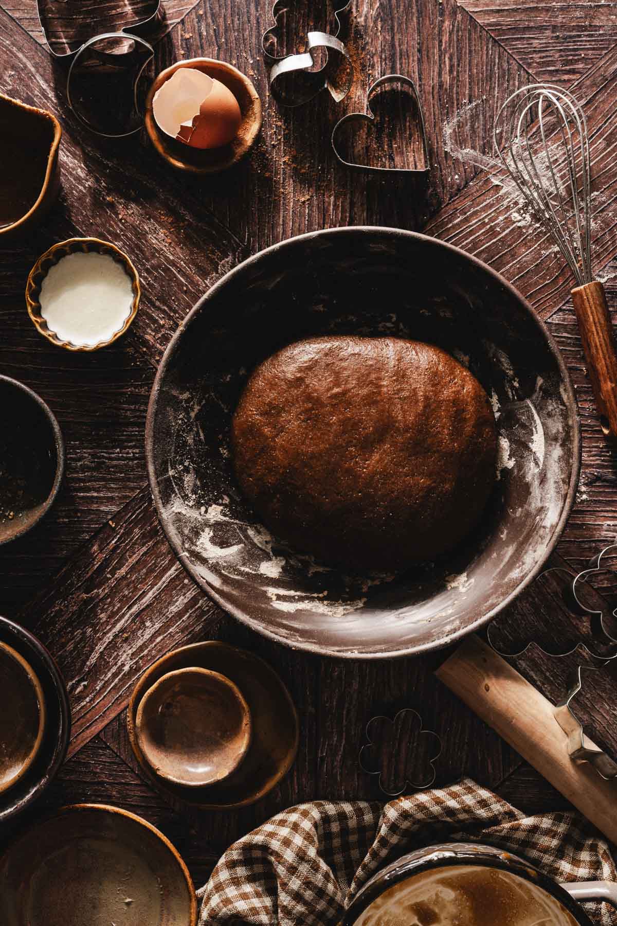formed batter in a bowl