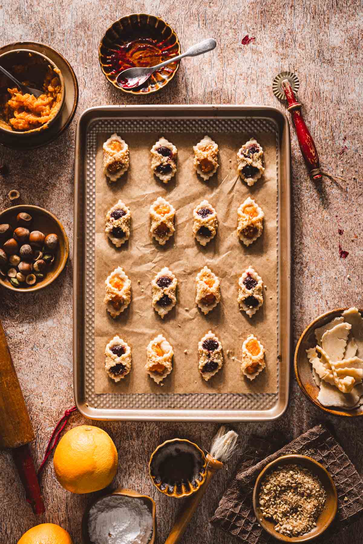 baked kolaczki cookies