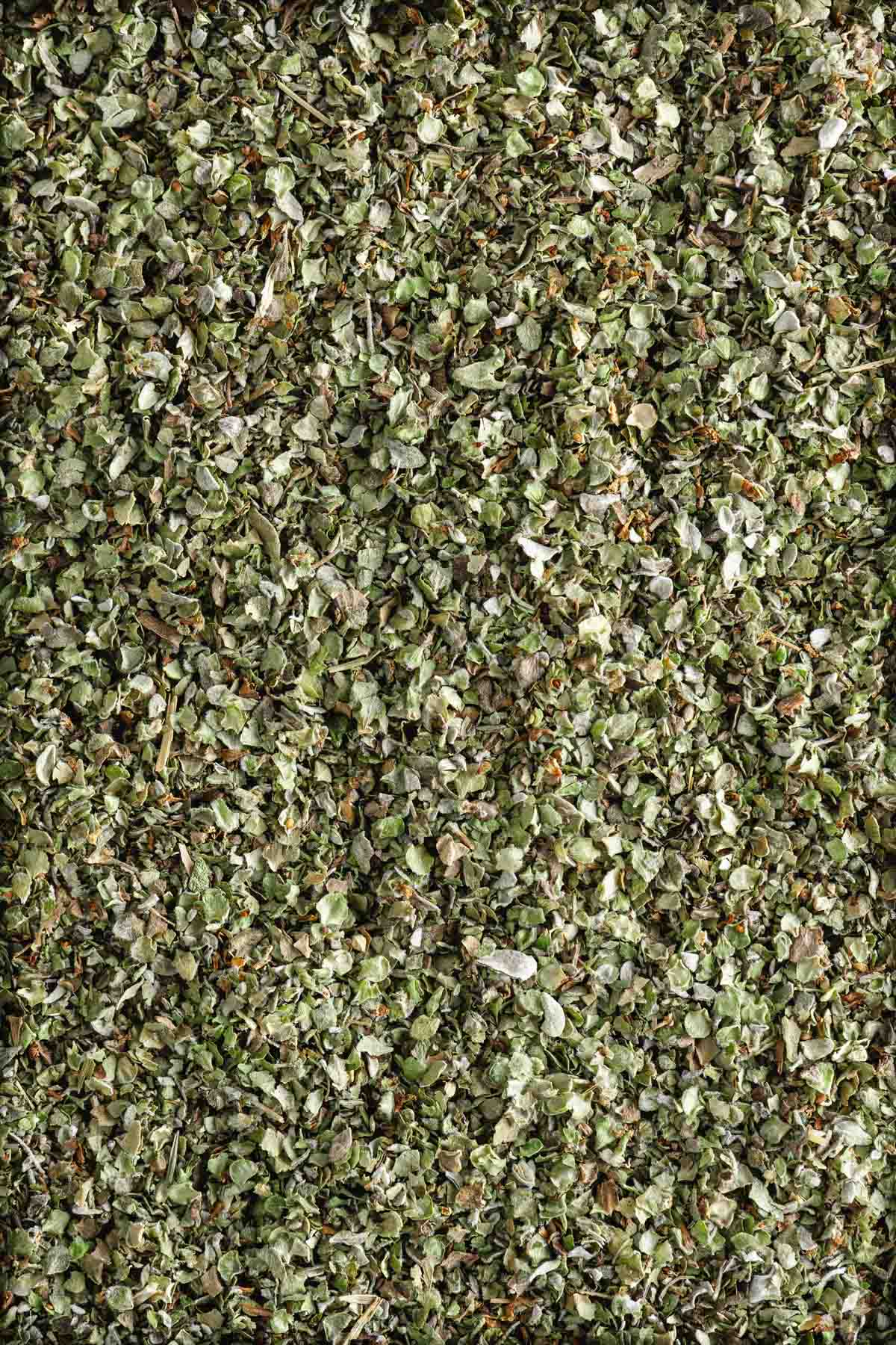 dried marjoram, close up