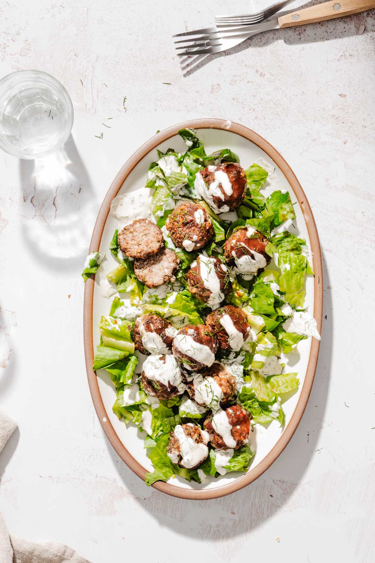 meatballs on a serving platter