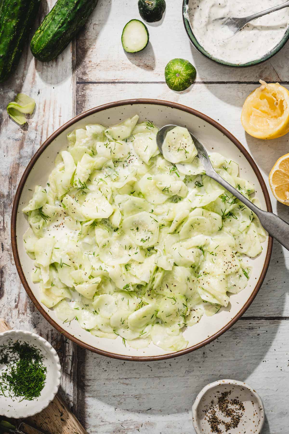 bowl with mizeria
