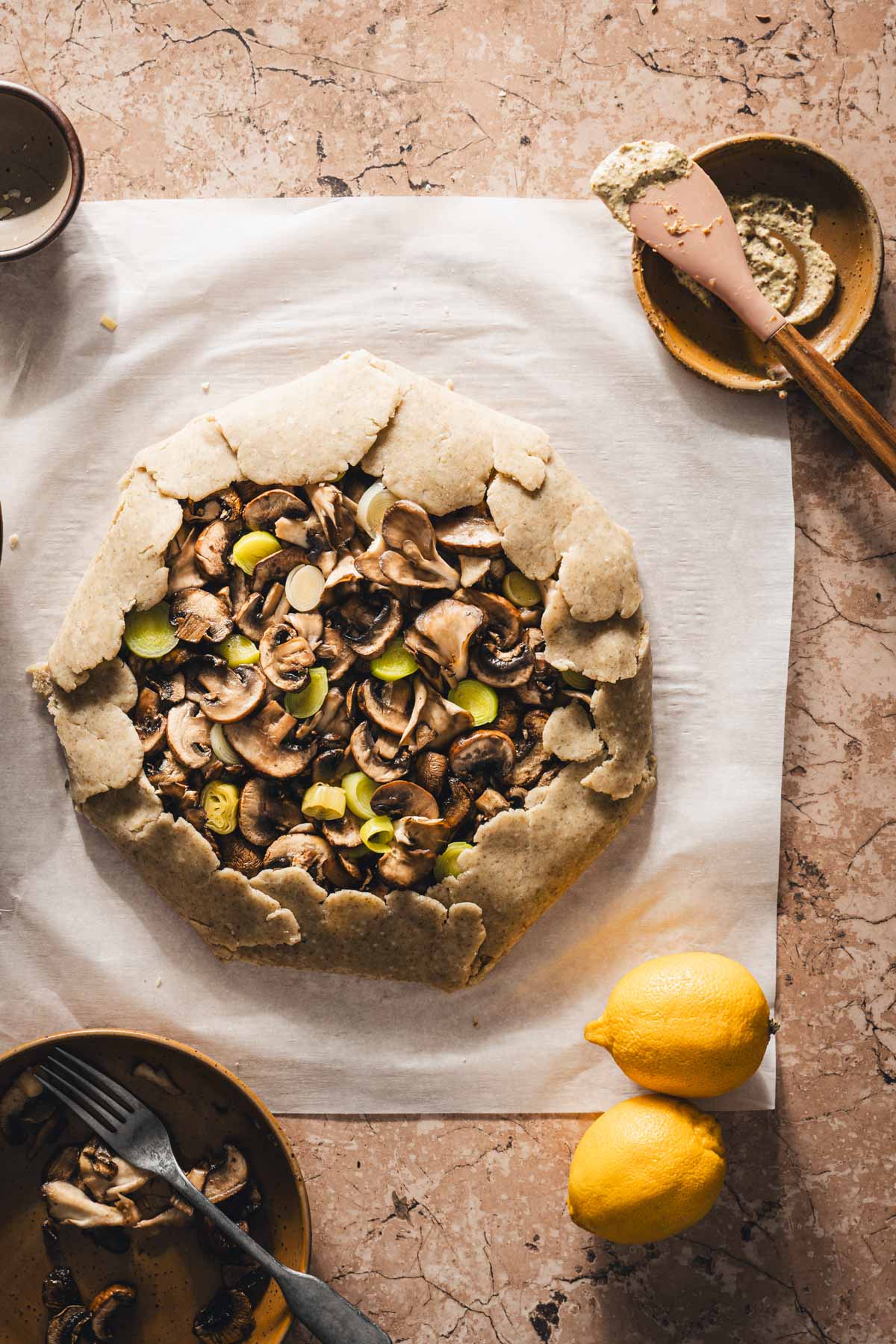 galette ready for baking