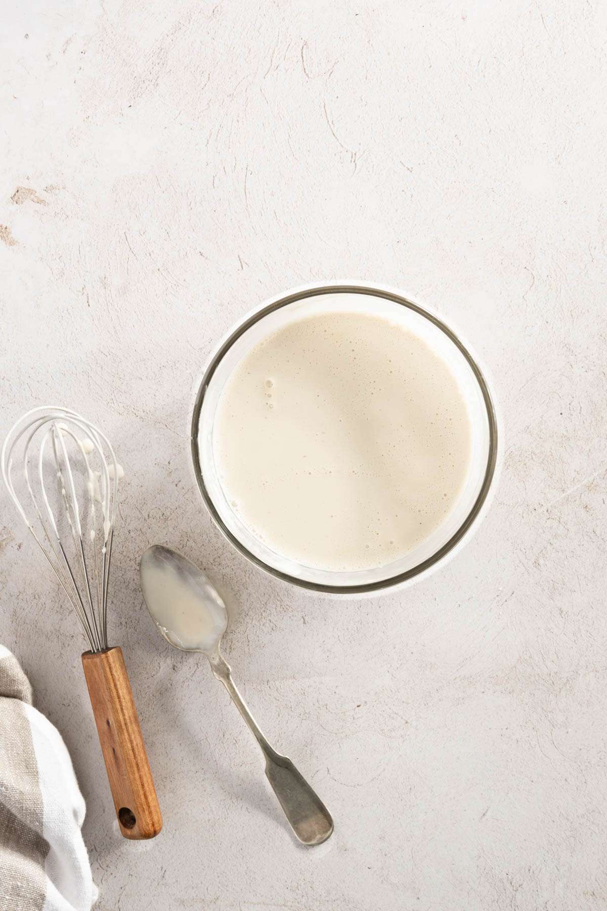 Sour Cream sauce in a bowl