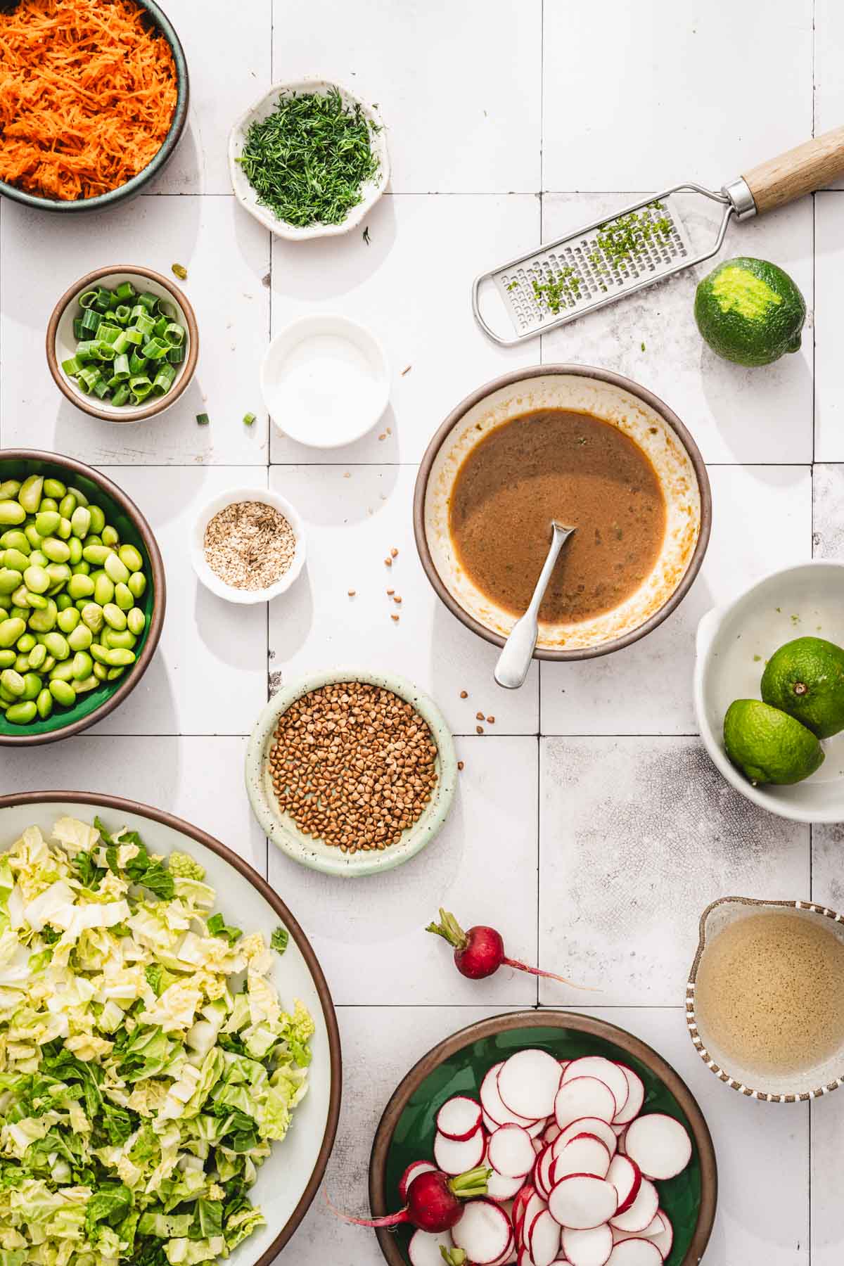 small bowl with the salad dressing made