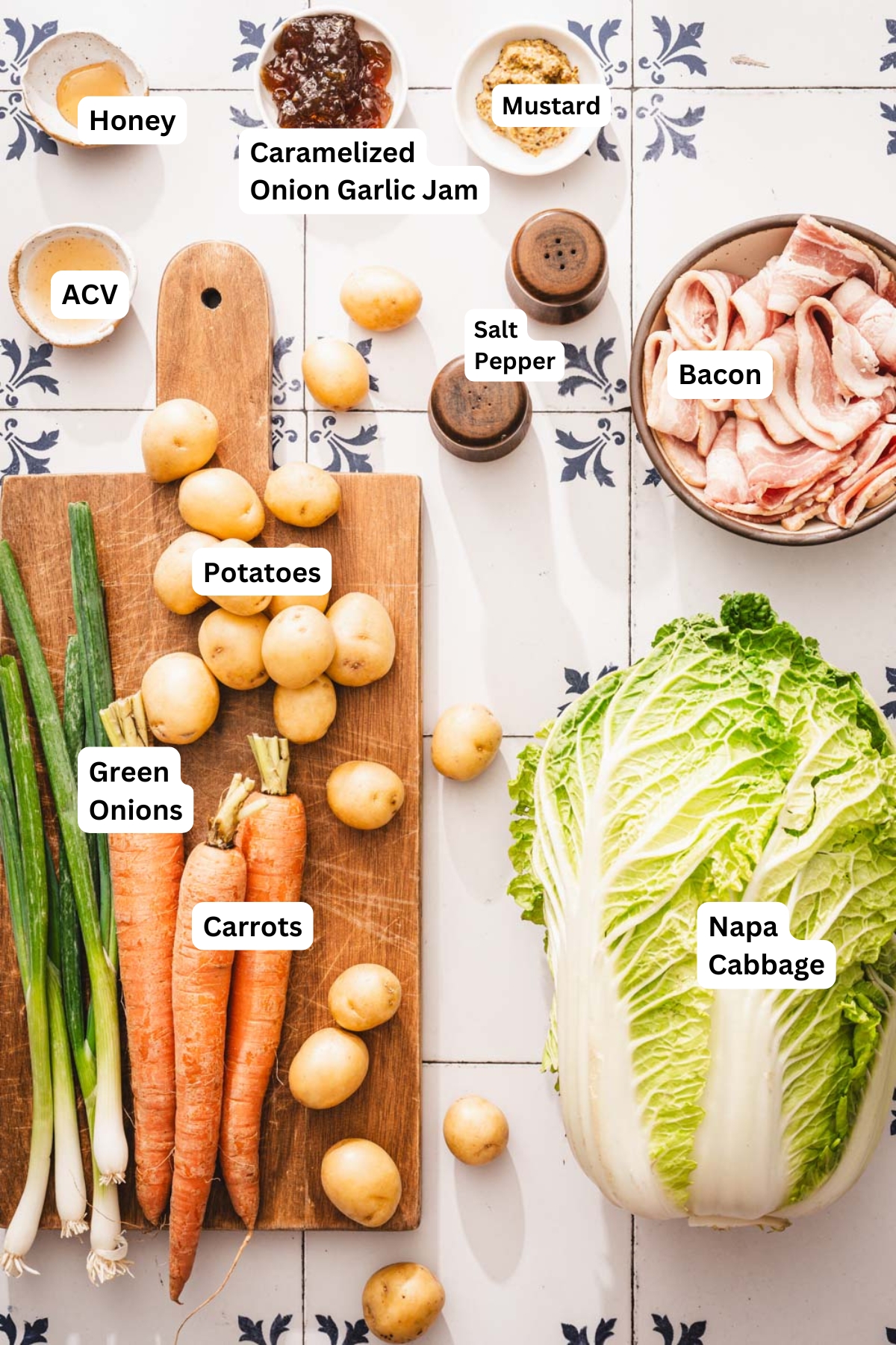 ing to make napa salad with name tags