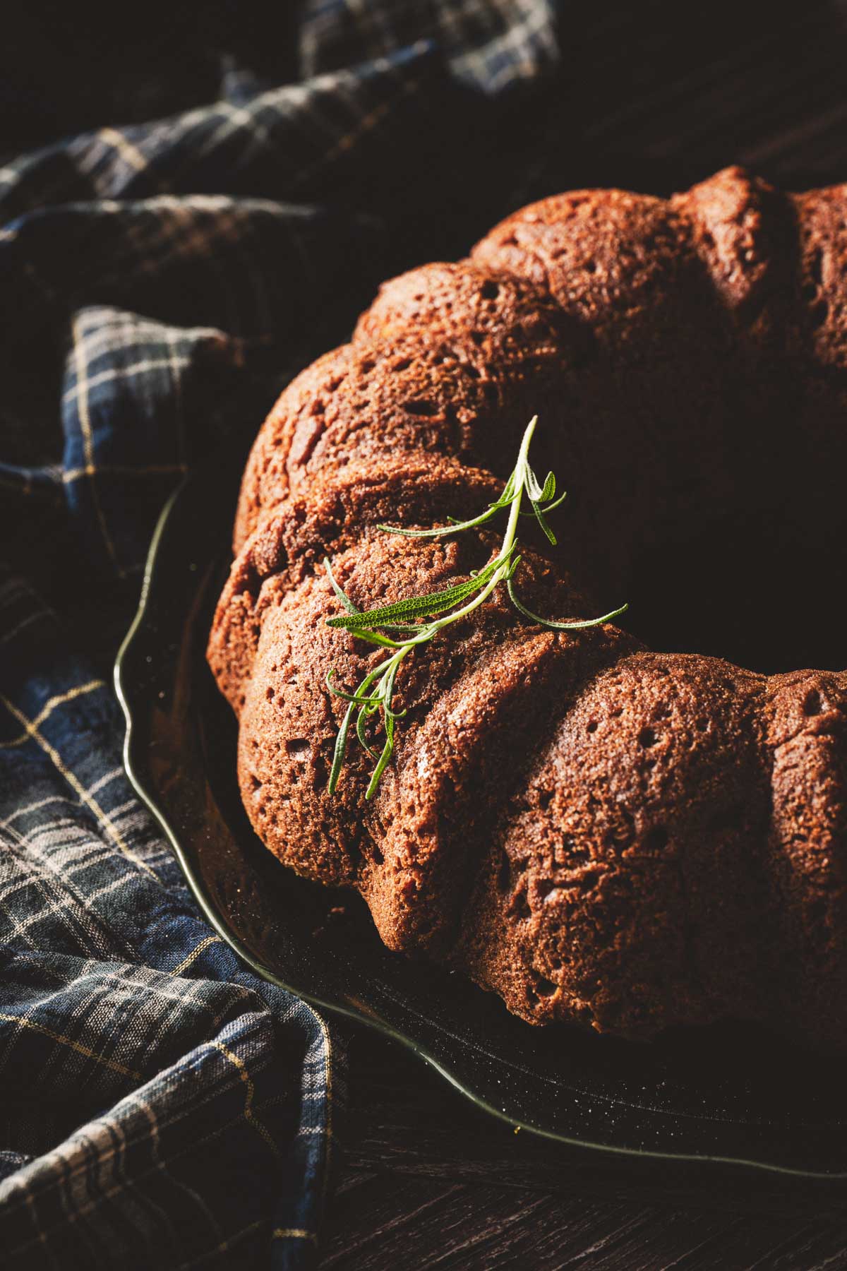 close up of the bakedcake