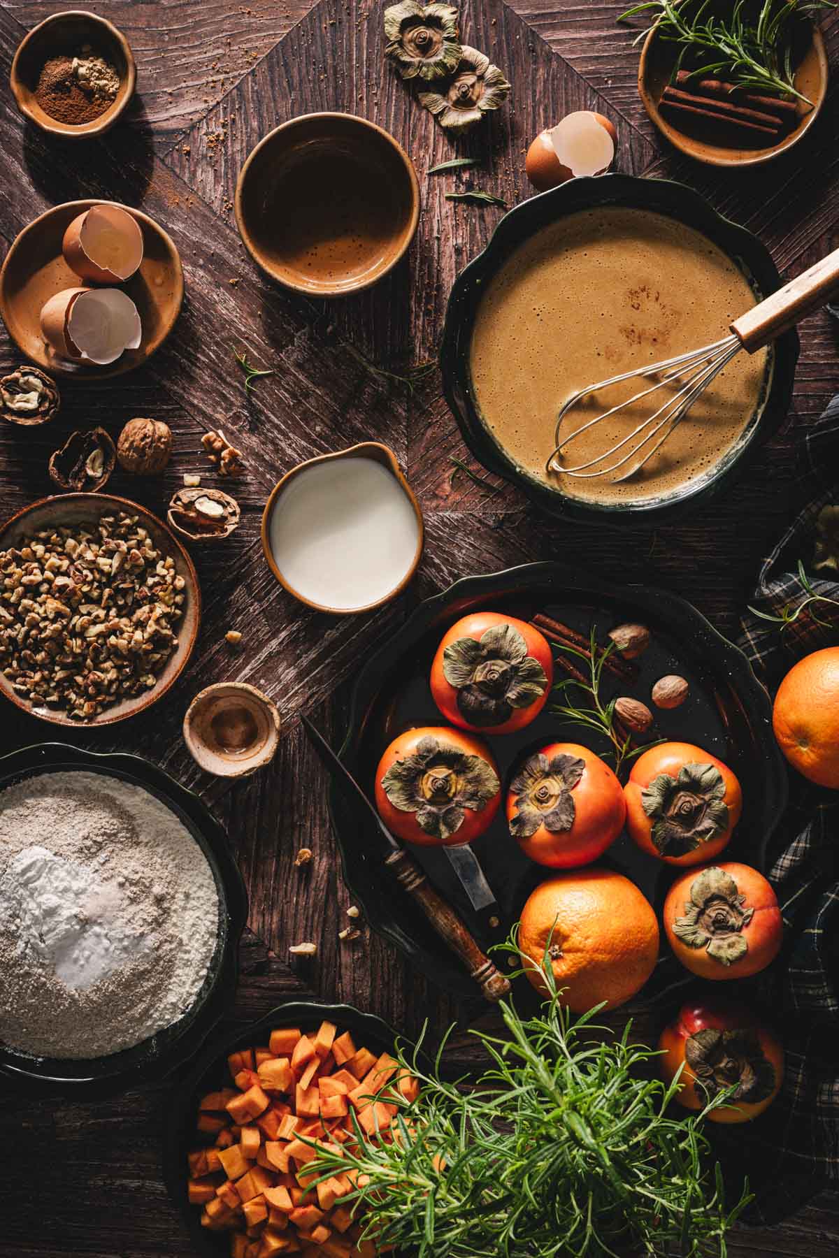 bowl iwht wet batter, other ing around