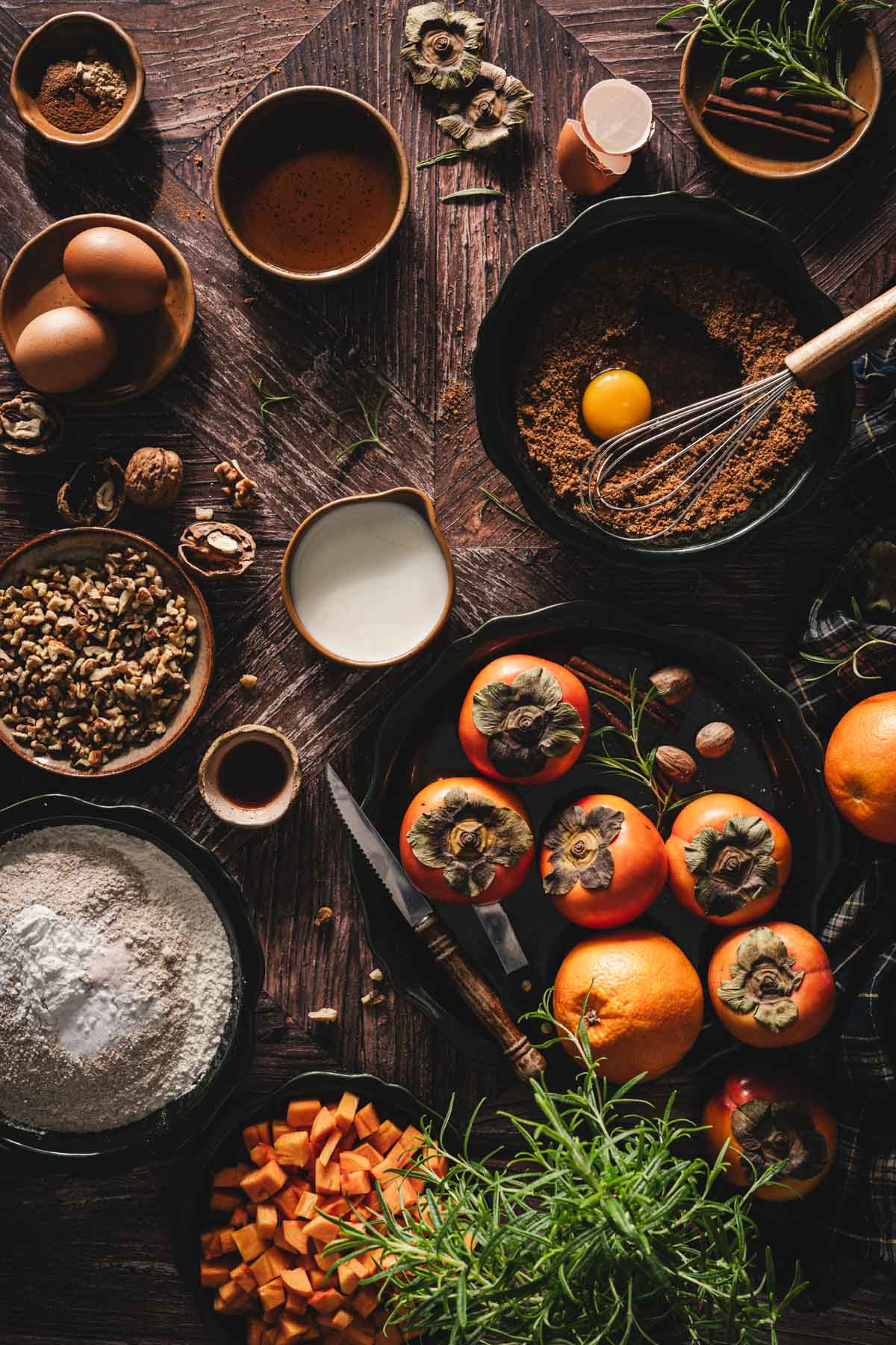 bowl with coconut sugar and egg added to it