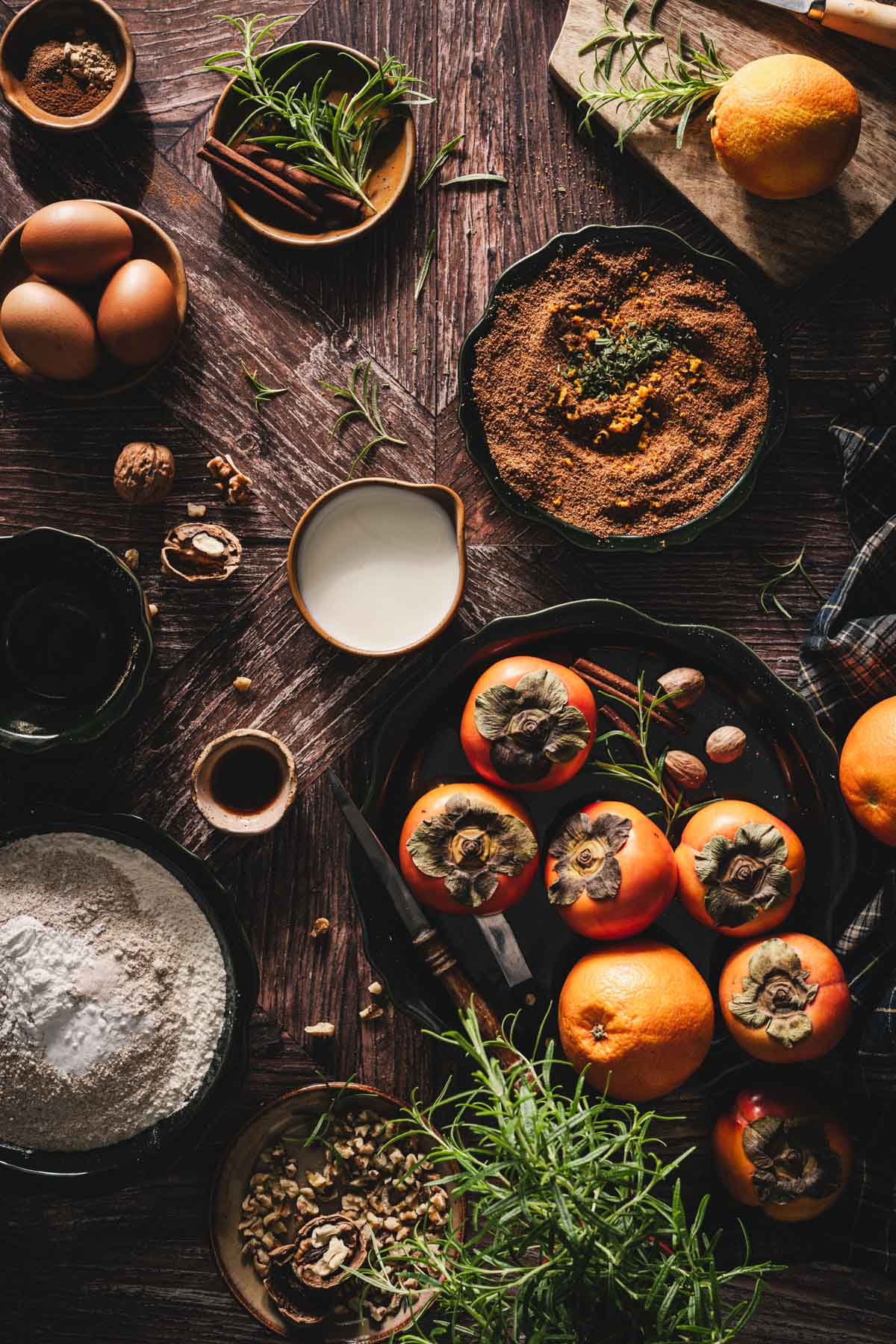 various ing to make the oilve oil cake