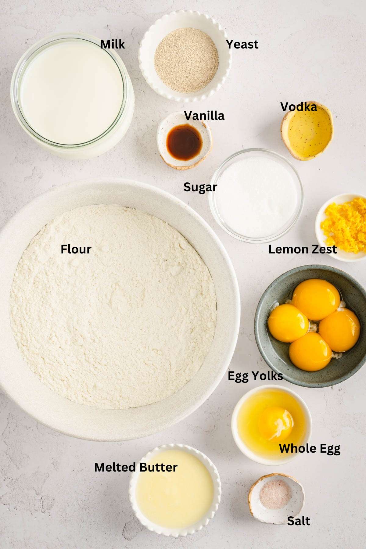 Ingredients for Paczki