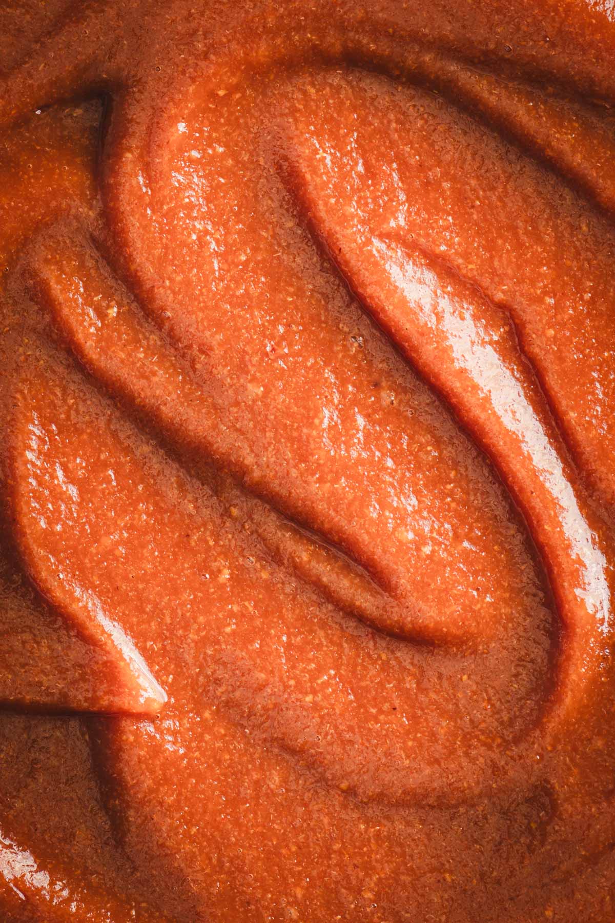 Peach BBQ Sauce close up