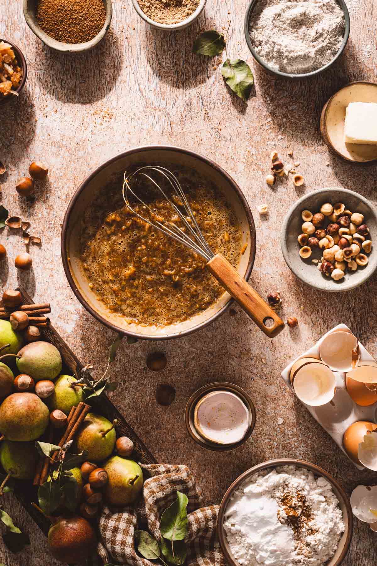 large bowl with the batter