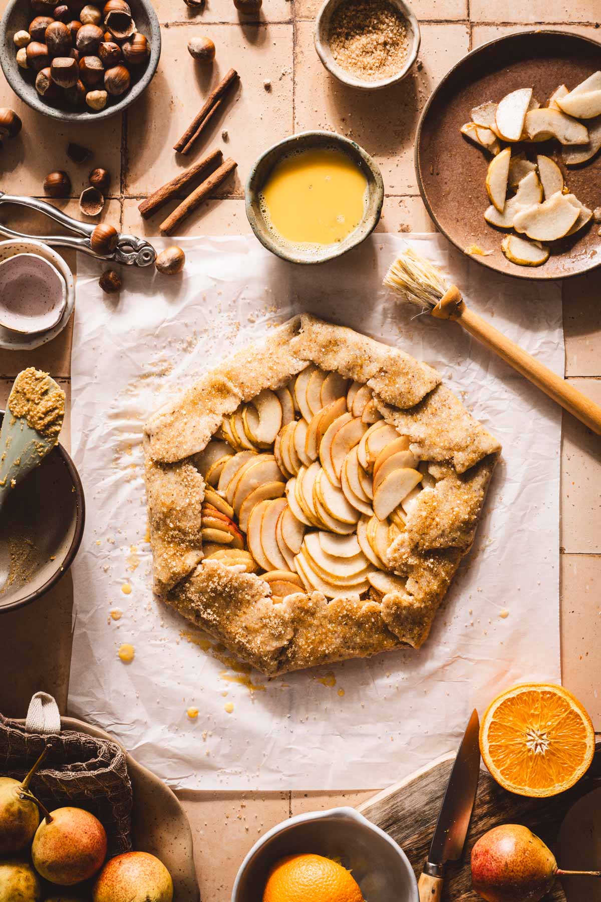 galette ready for baking