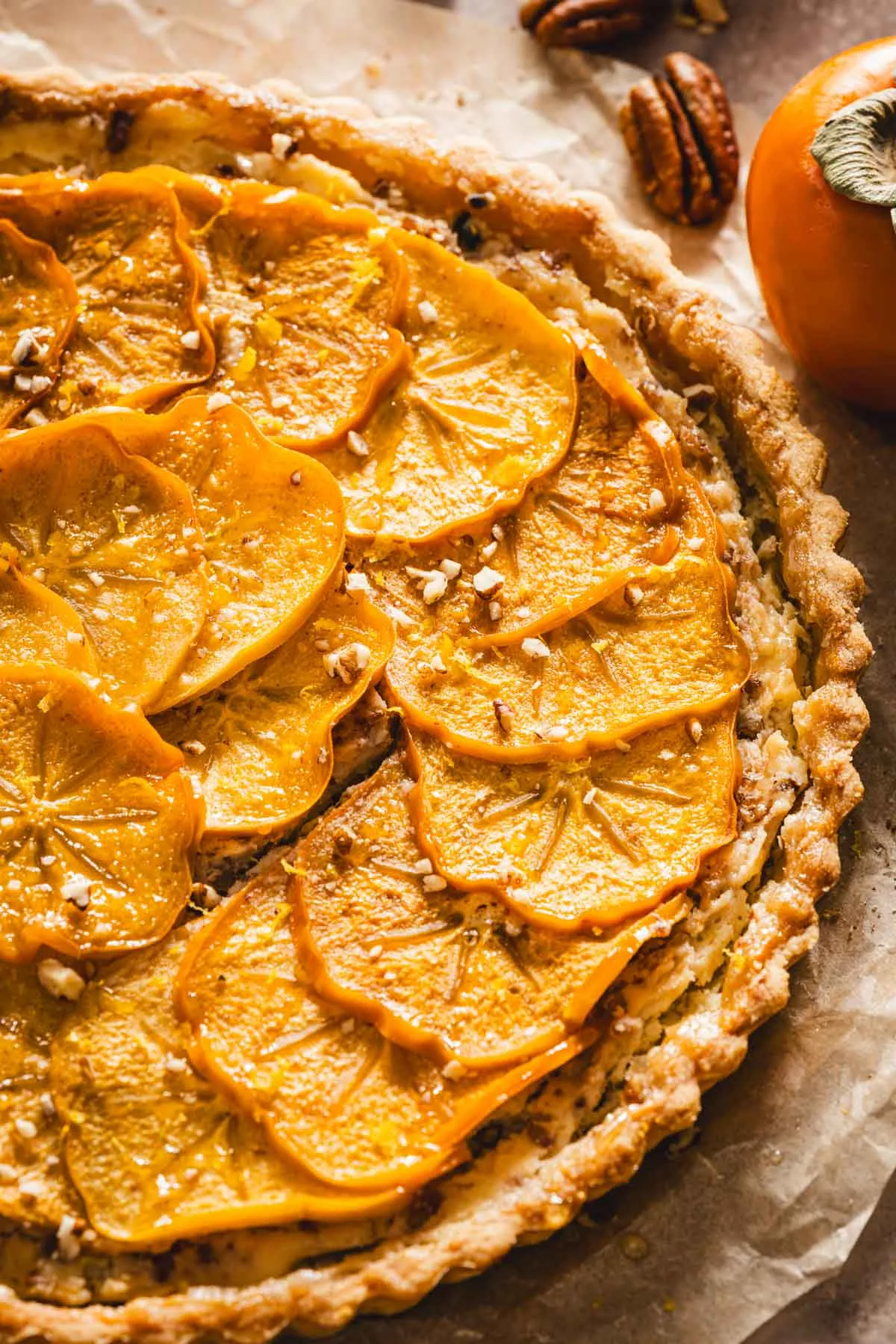 close up of the tart, close up