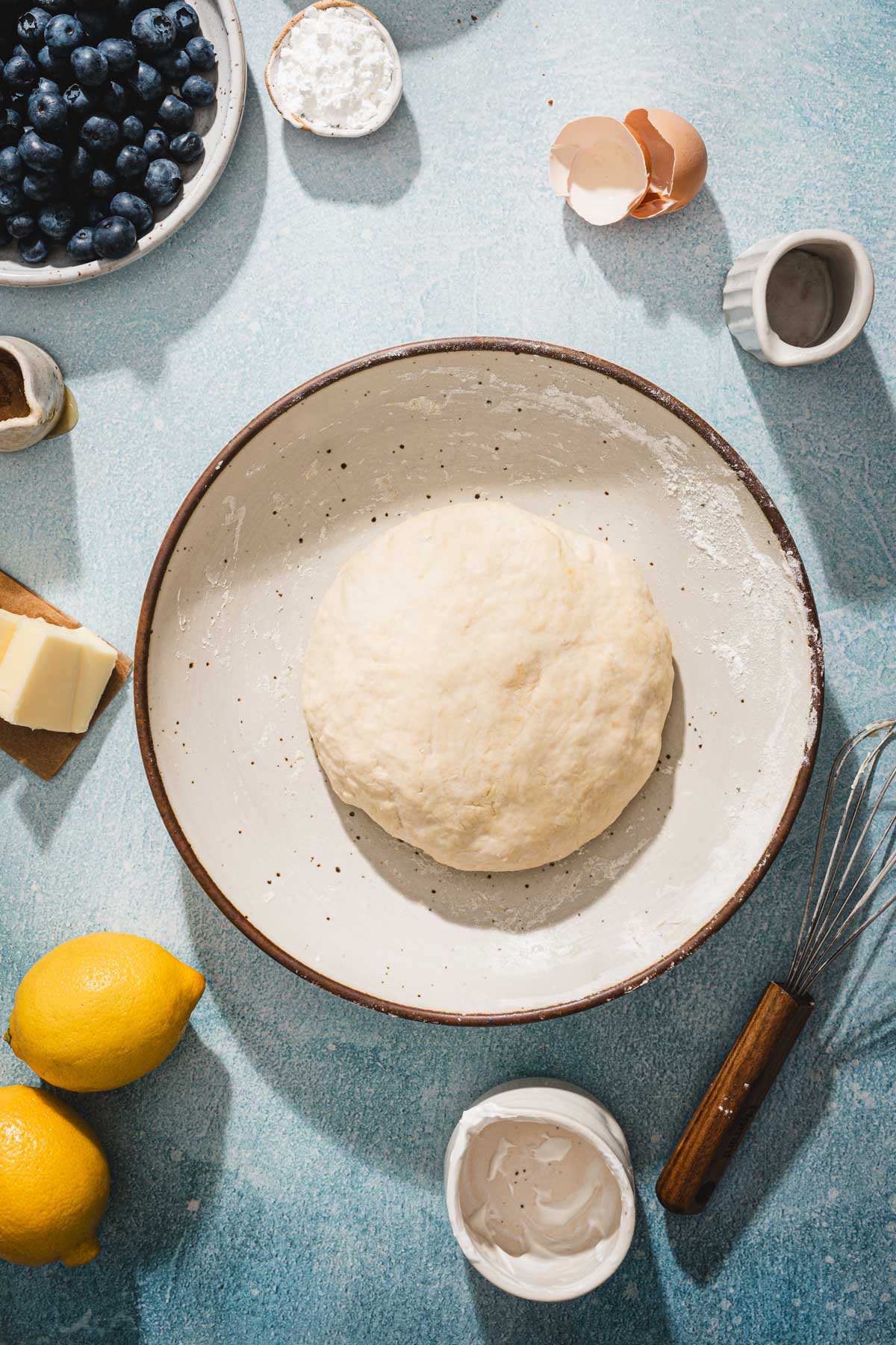 formed pierogi dough