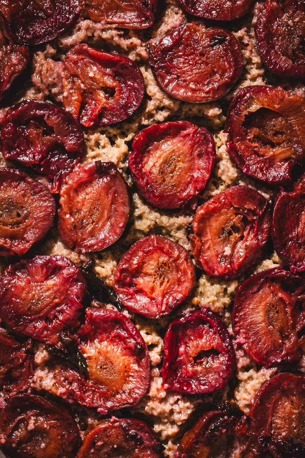 close up of baked cake