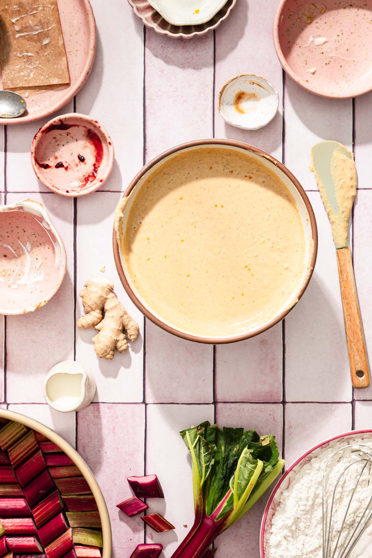 medium bowl with wet ingredients mixed