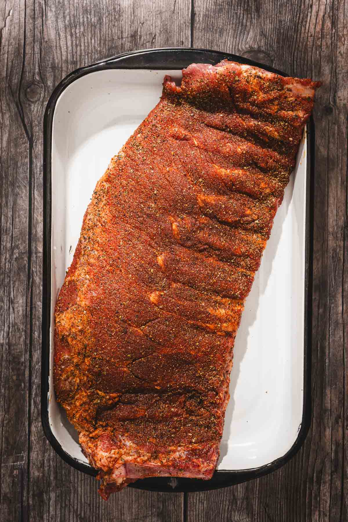 ribs covered in the seasoning