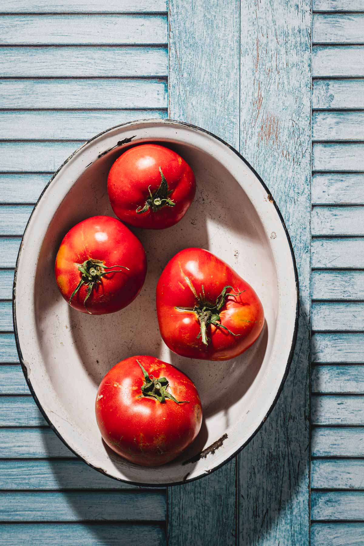 tomatoes in a dish