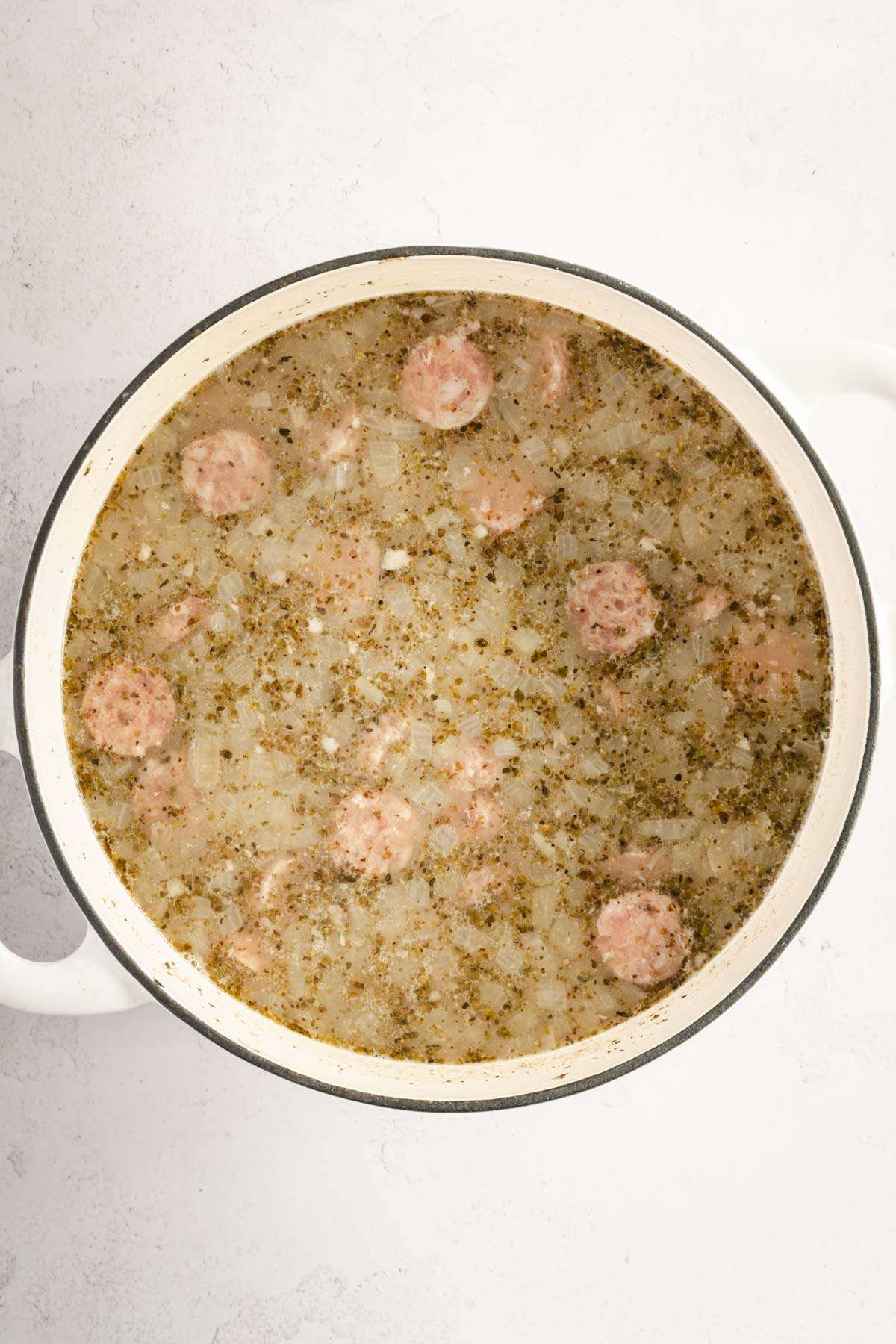 Zurek Soup in a large cooking pot