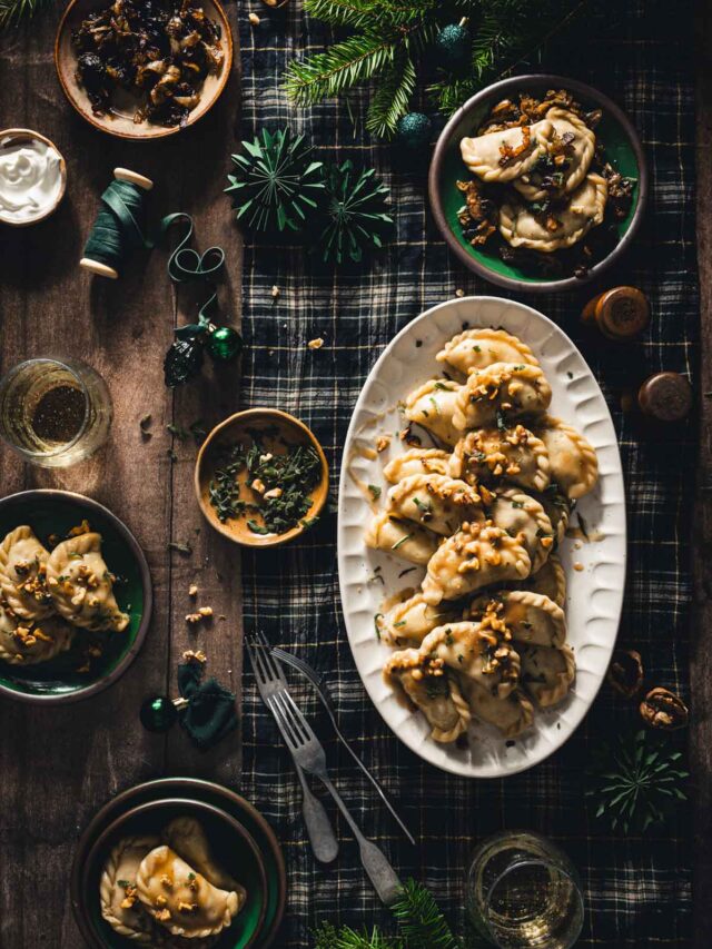 Sauerkraut Mushroom Pierogi
