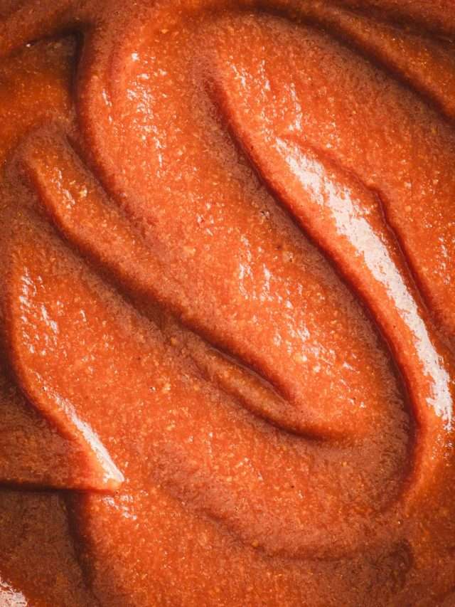 Peach BBQ Sauce close up