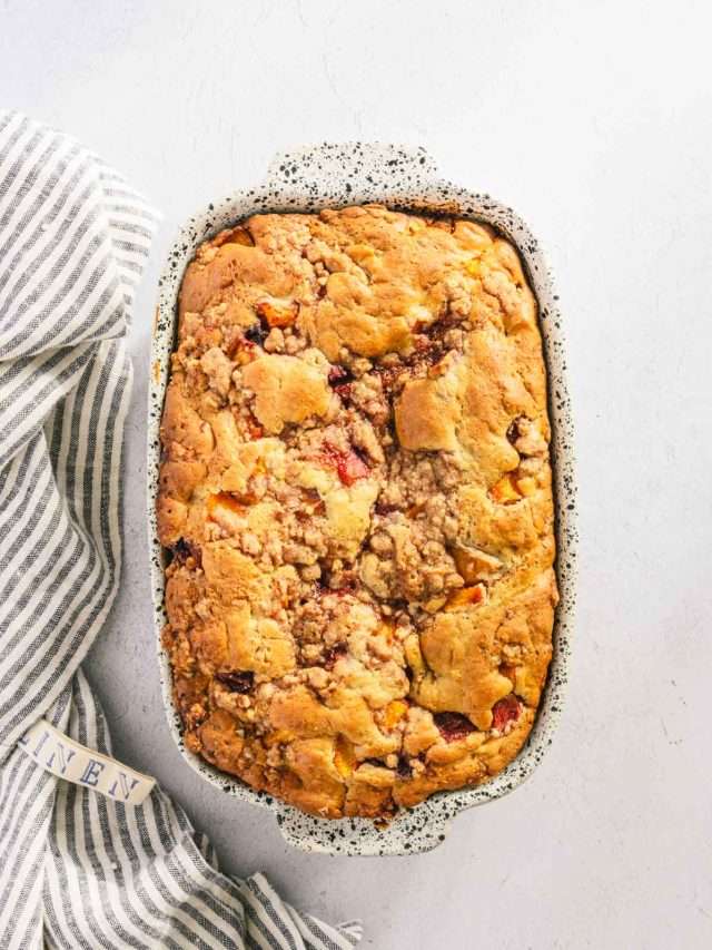 baked peach bread